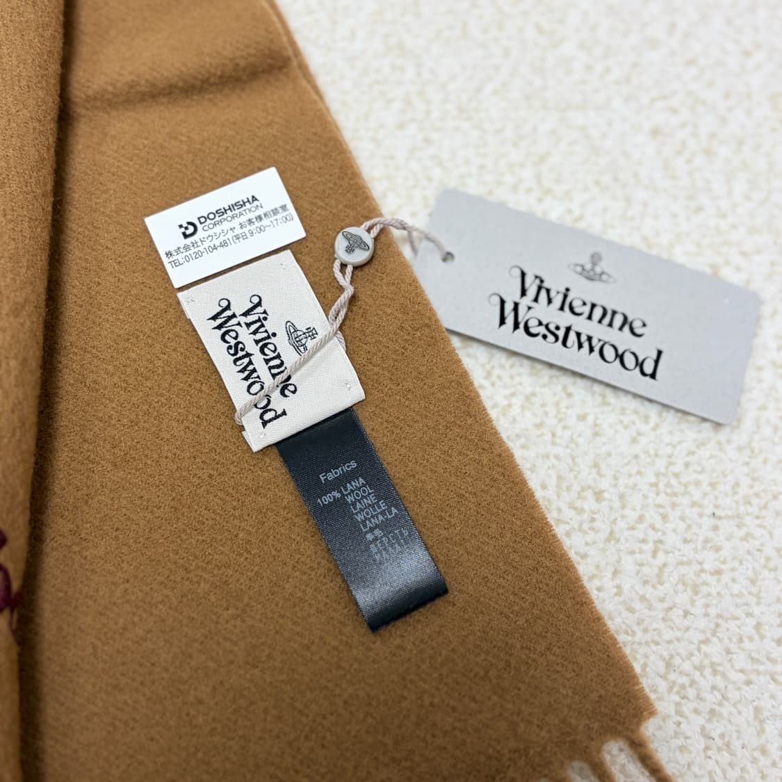 비비안웨스트우드 로고 울 머플러 상품이미지5