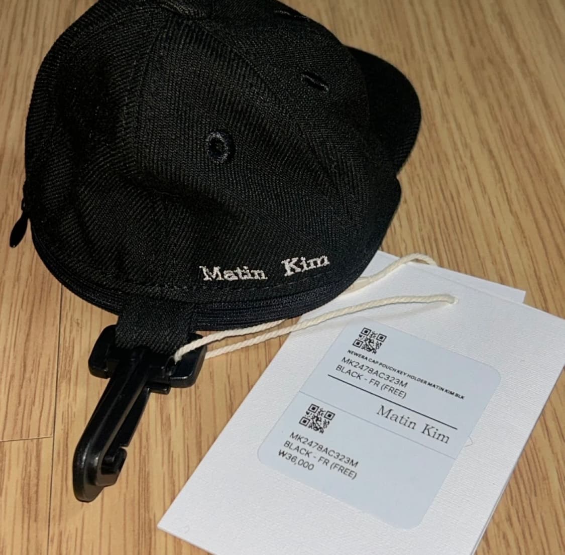 마땡킴X뉴에라 캡 파우치 키링(블랙) 새상품 상품이미지2