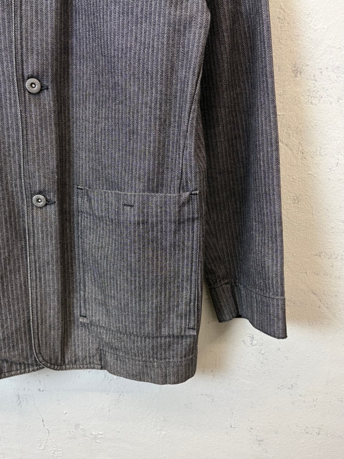 JPN 빈티지 헤링본 데님 초어 워크자켓 상품이미지3