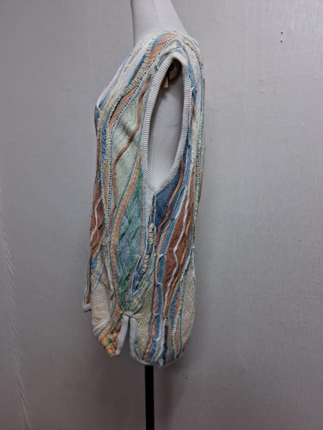 일본수입 COOGI 쿠지 케이블 면니트조끼 가디건 넉넉66까지 77크기
 상품이미지4