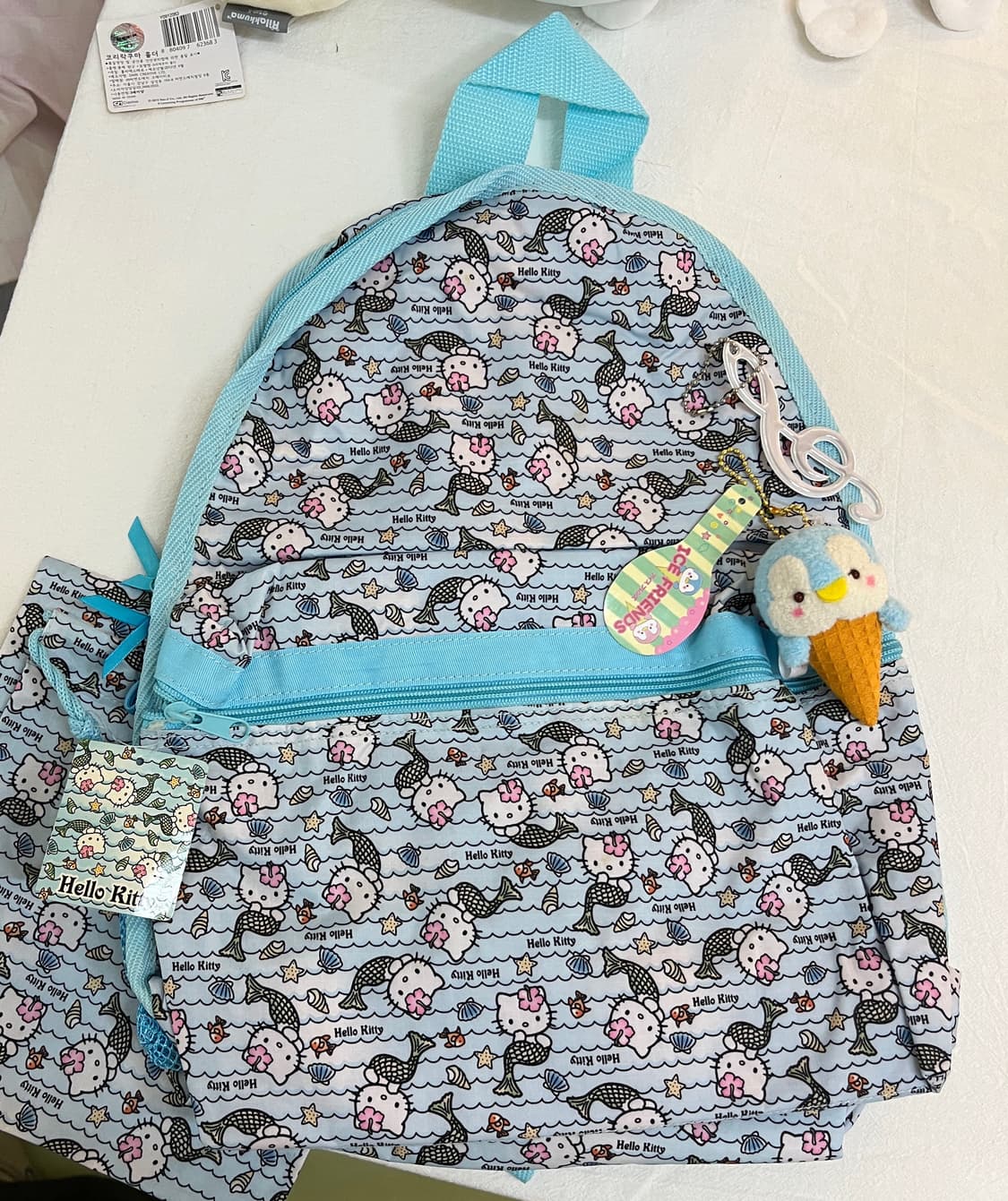 2008 블루 머메이드 키티 백팩 🧜🏻‍♀️ 상품이미지8