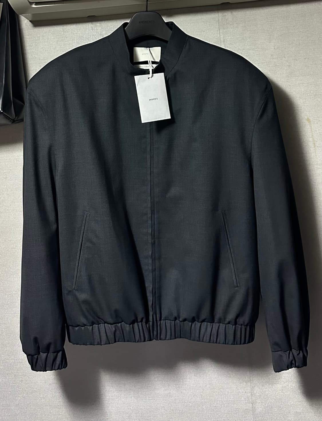 아모멘토/울 오버사이즈 블루종, Charcoal/L 상품이미지6