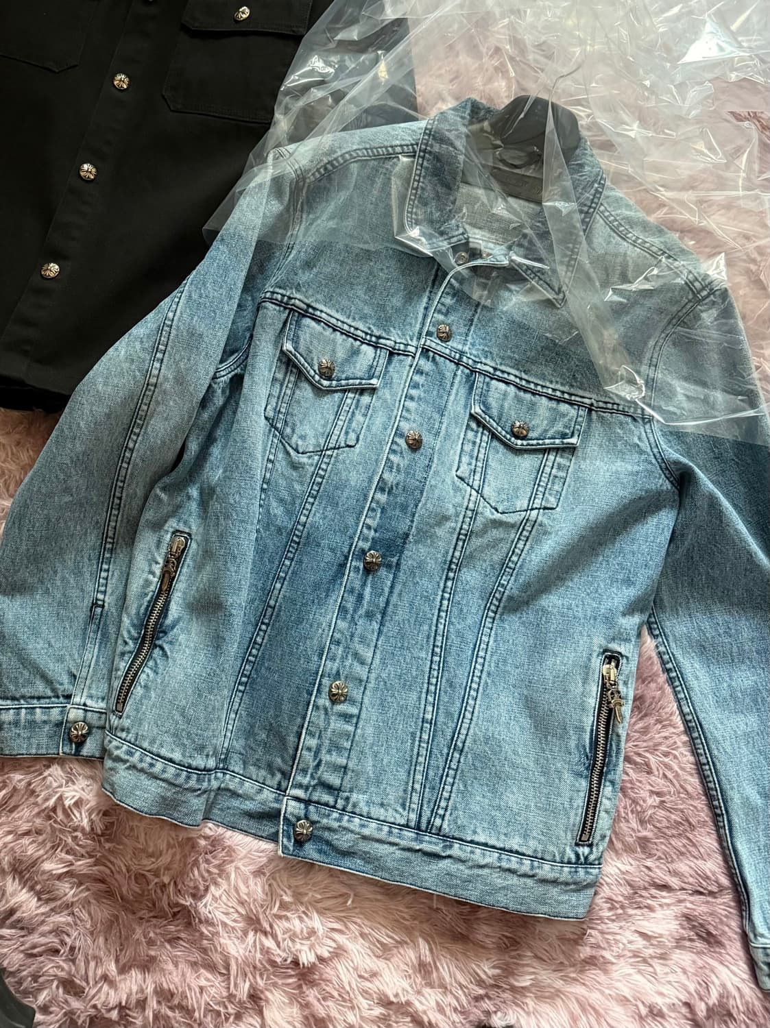 크롬하츠 모터브레스 데님 트러커 자켓 XL 상품이미지2