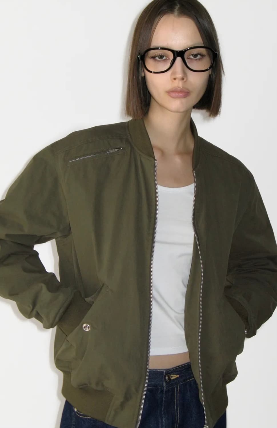 썬번프로젝트 셔링 봄버 자켓 구해요 상품이미지1