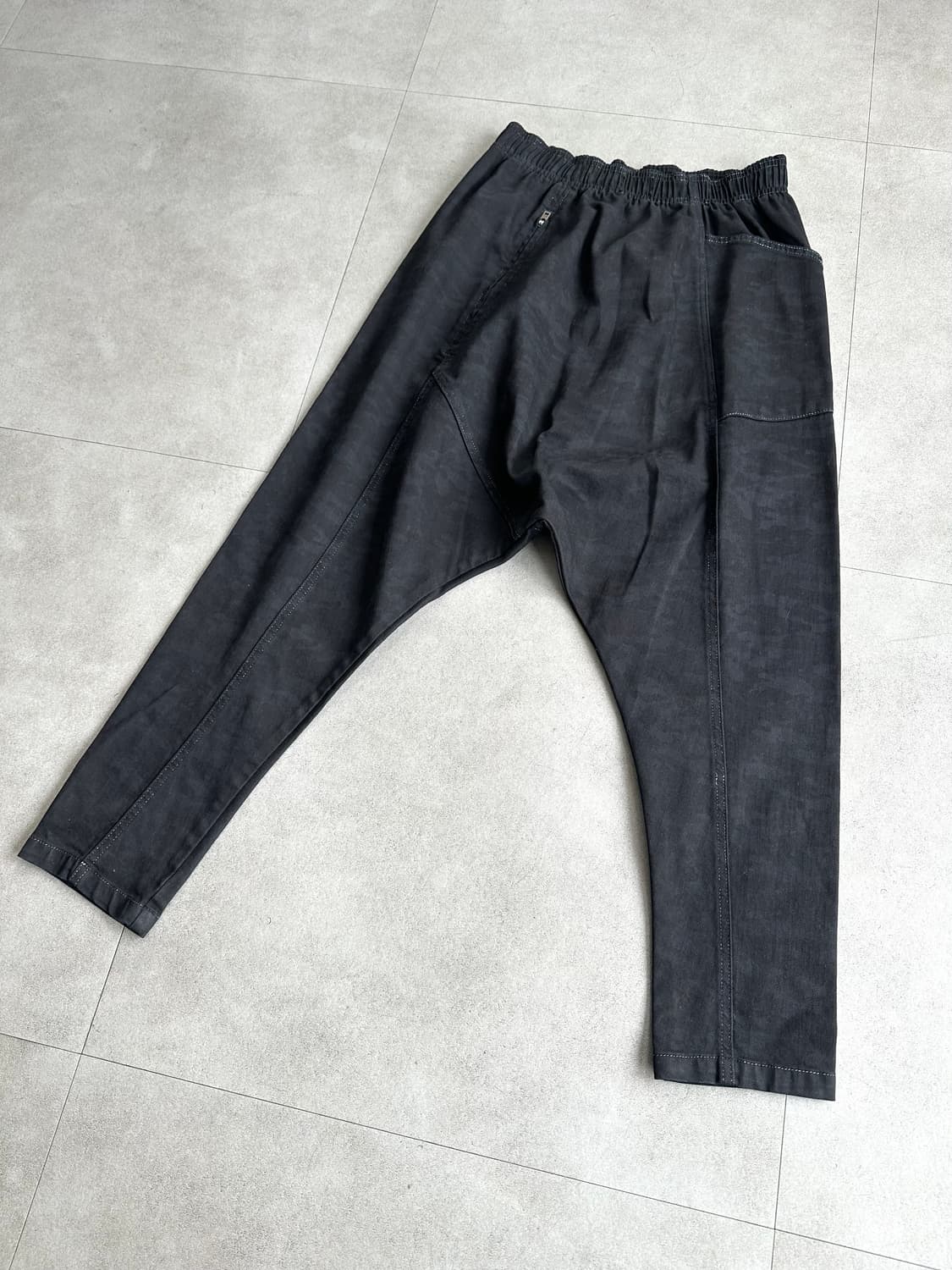 JPN VTG 블랙 카모 사루엘 팬츠 상품이미지3