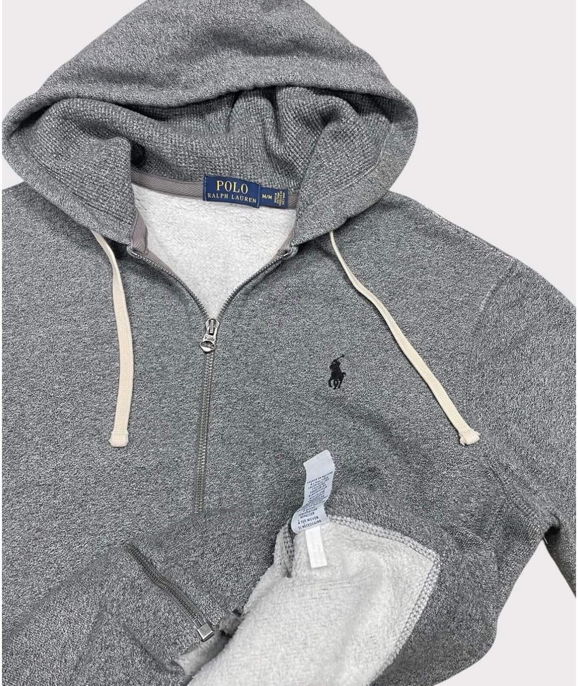 폴로 그레이 써멀 후드집업 상품이미지2