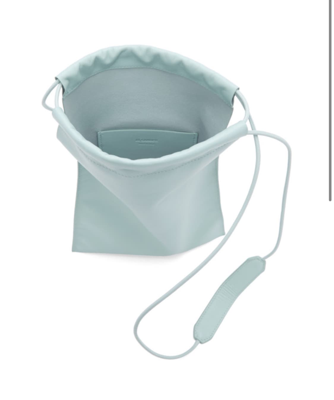 질샌더 드로스트링 레더 숄더백 하늘색 상품이미지2