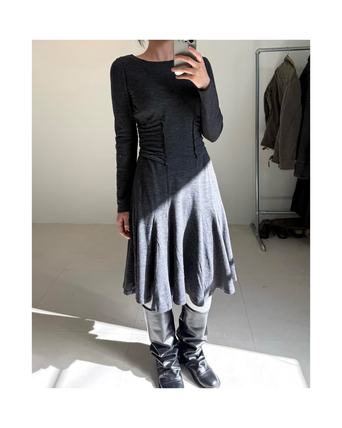 빈티지 셔링 원피스 상품이미지4