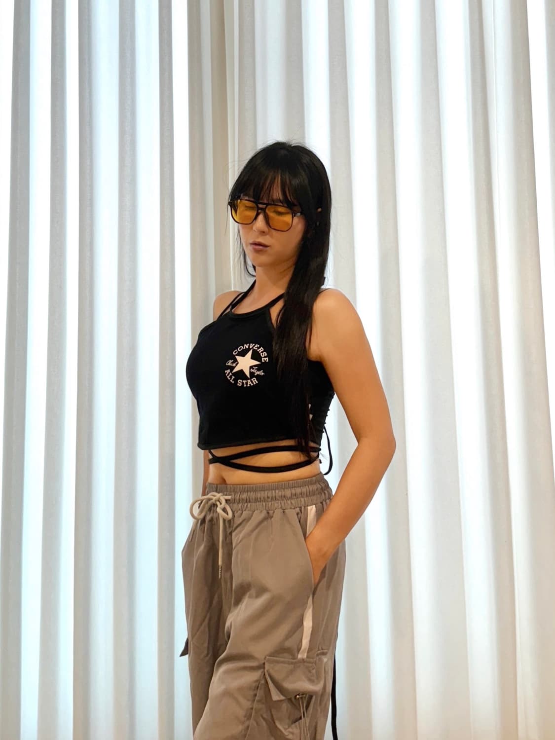 🖤 컨버스 스트랩 크롭탑 🖤 상품이미지3