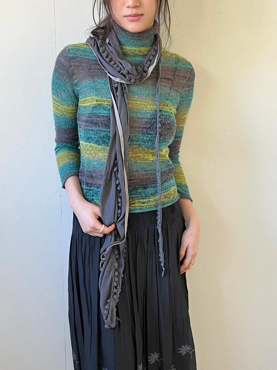 Japan vtg 레이어드 머플러  상품이미지7