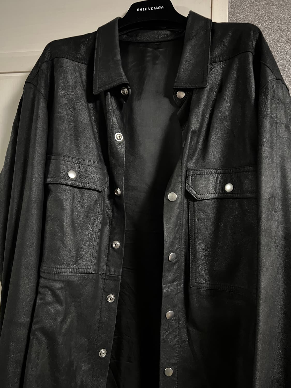 [50] 릭오웬스 25ss 레더 셔츠 LBA 상품이미지2