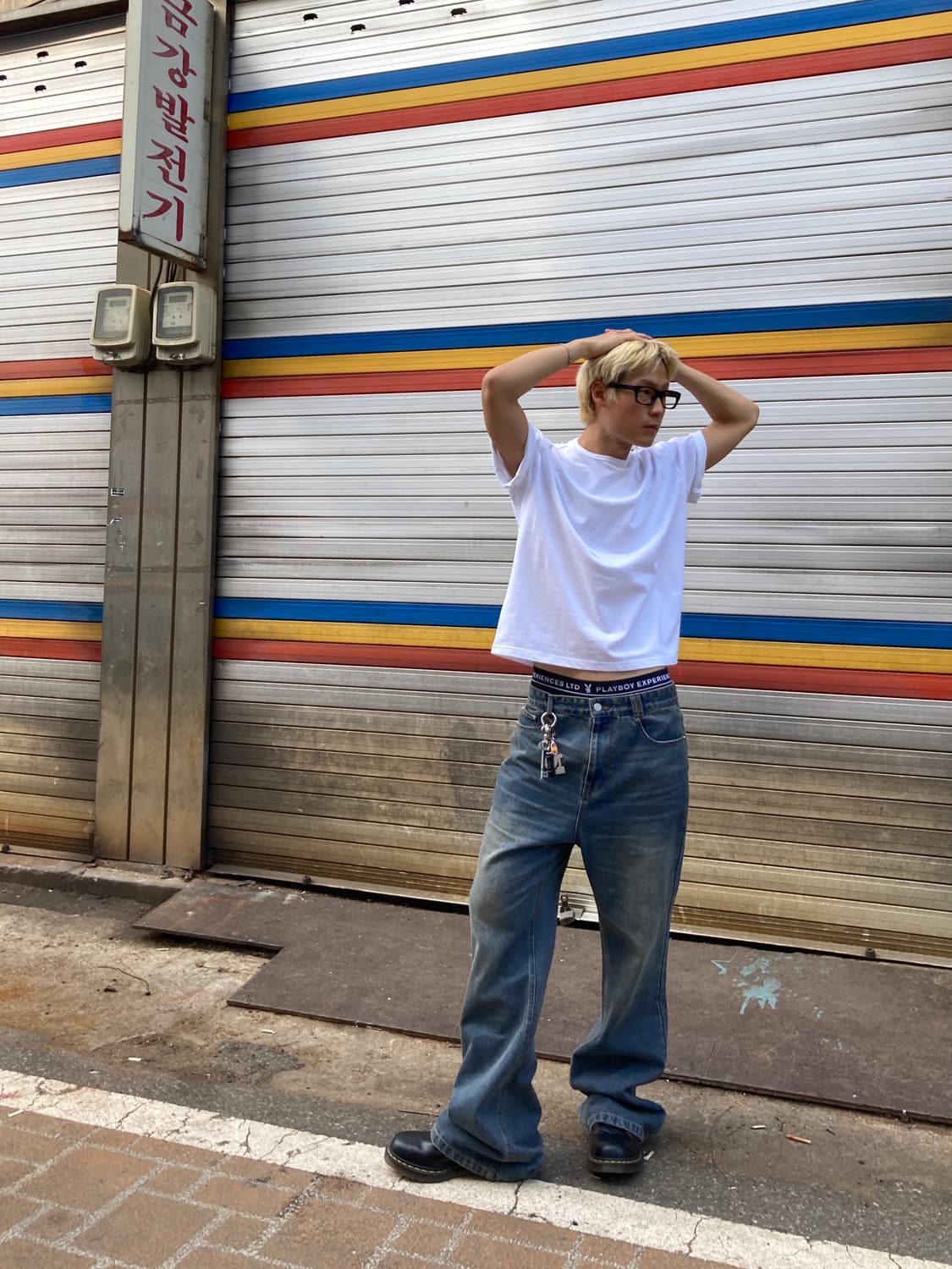 헤비 코튼 반팔 빈티지 반팔 흰색 기본 반팔 블랙 반팔 크롭반팔 상품이미지8