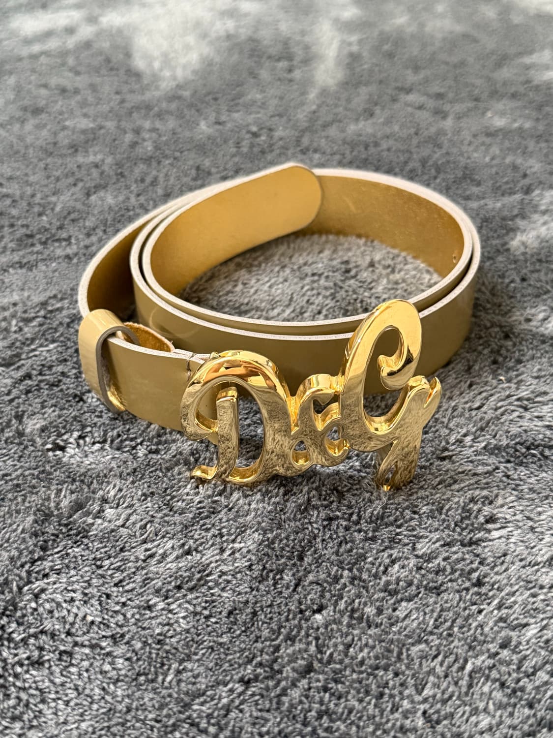 D&G 돌체앤가바나 오리지널 아카이브 빅 로고 버클 레더 벨트 상품이미지1