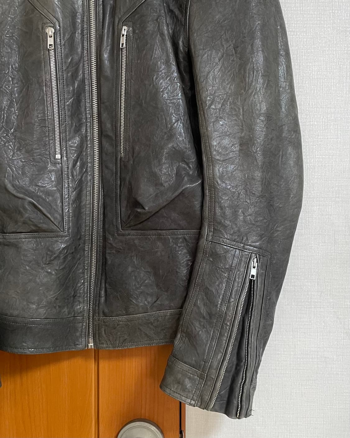 Rick Owens 릭오웬스 인타르시아 카고 레더 자켓 RU16S 상품이미지2