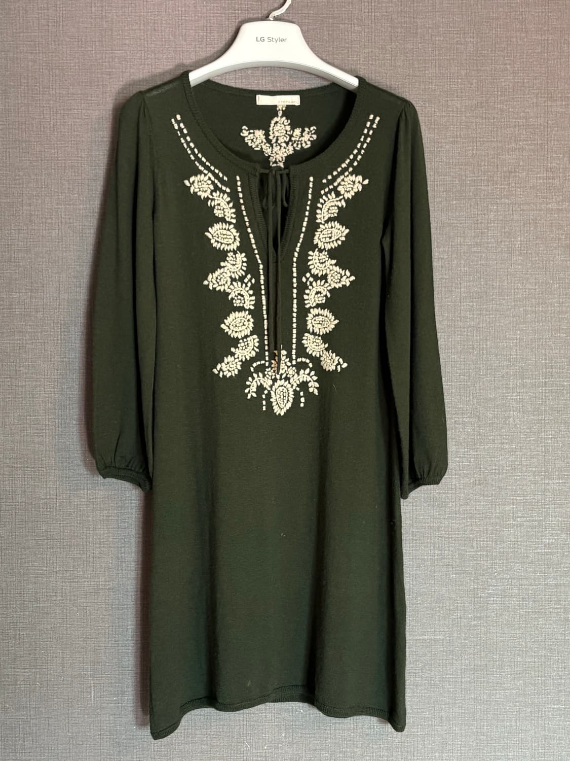 J.TOPKAPI 그린 자수 원피스 상품이미지1