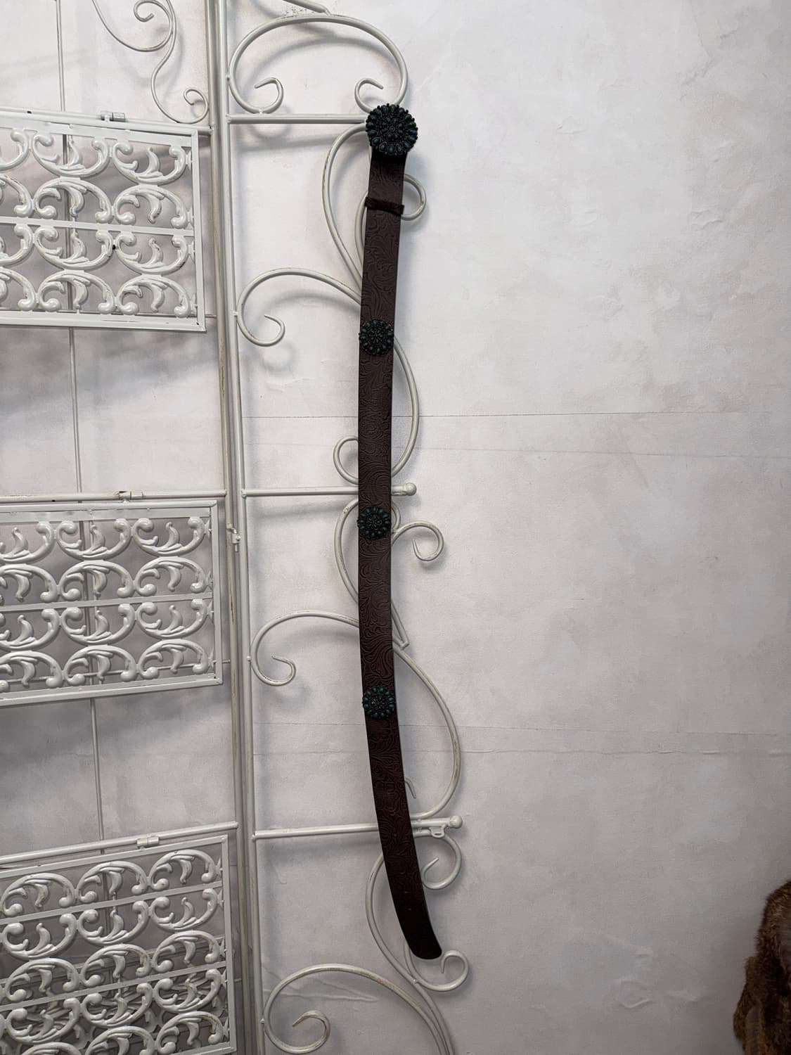 Brown oriental gemstone buckle belt 상품이미지4