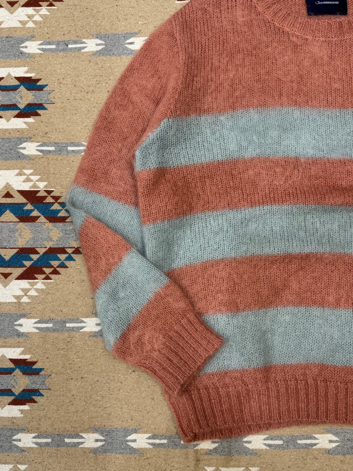 [3][L] 존 언더커버 스트라이프 모헤어 니트  상품이미지3