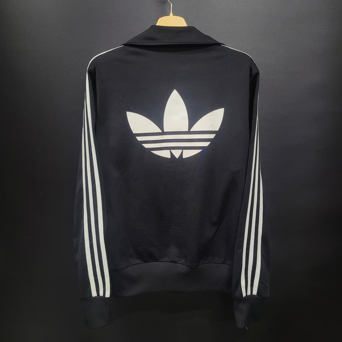 아디다스 불꽃 파이어버드 검흰 백로고 트랙탑 져지  상품이미지5