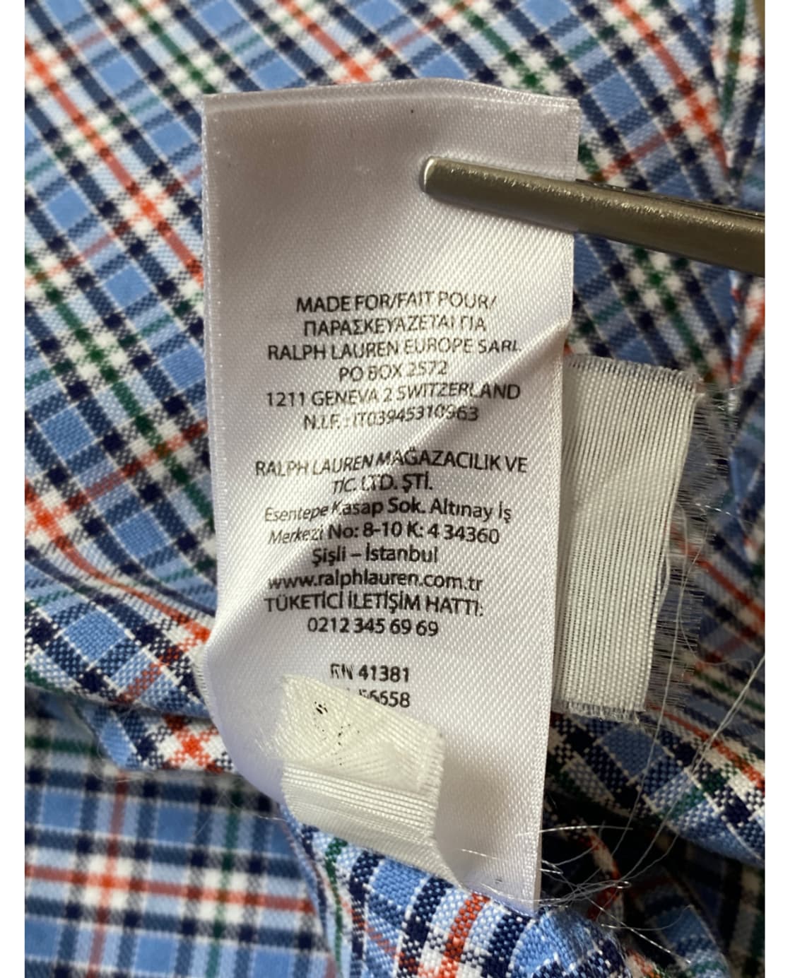 폴로 랄프로렌 체크 셔츠 (Man XL) AB0833 상품이미지3