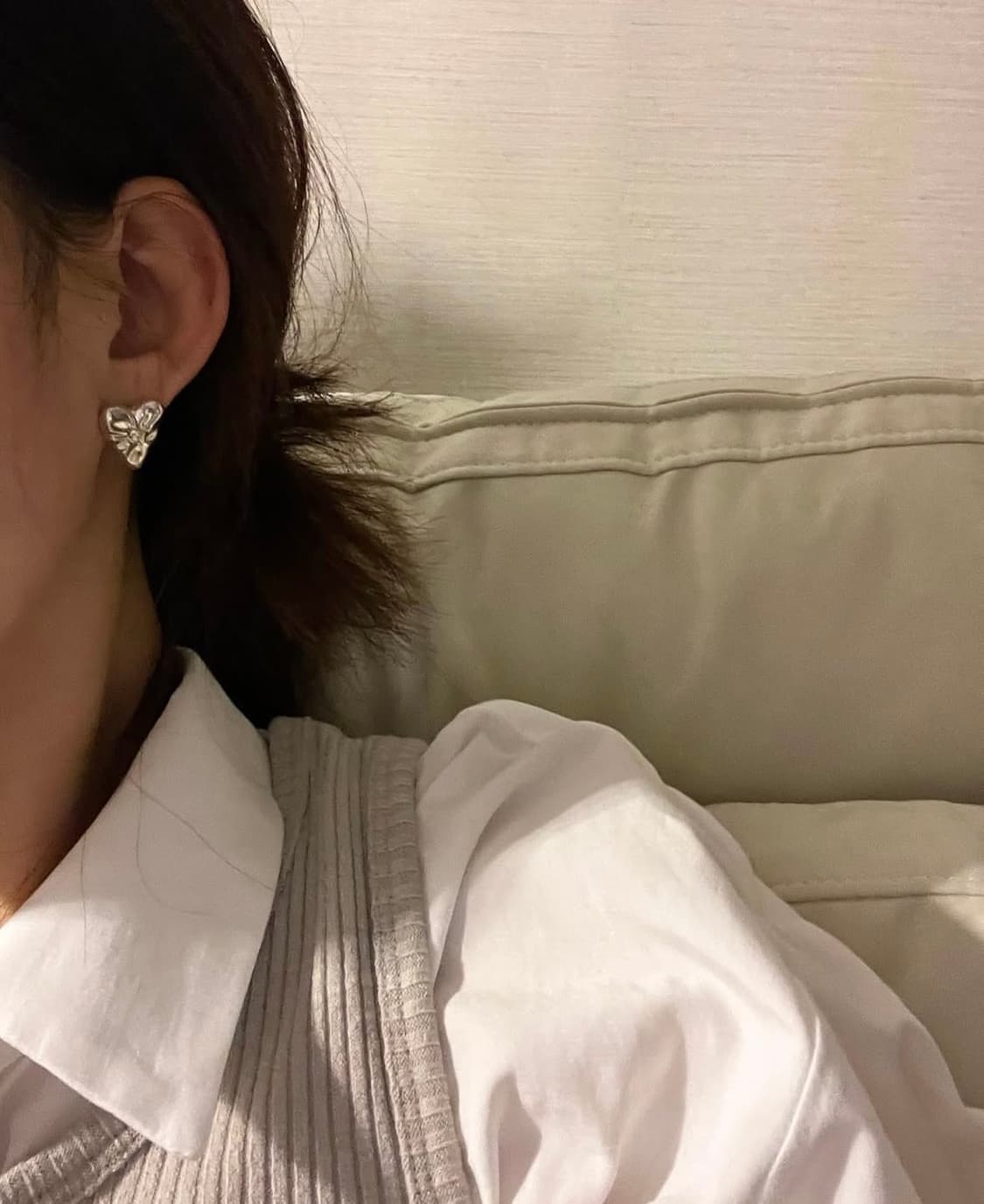 Siega house_하트 시어 이어링 상품이미지6