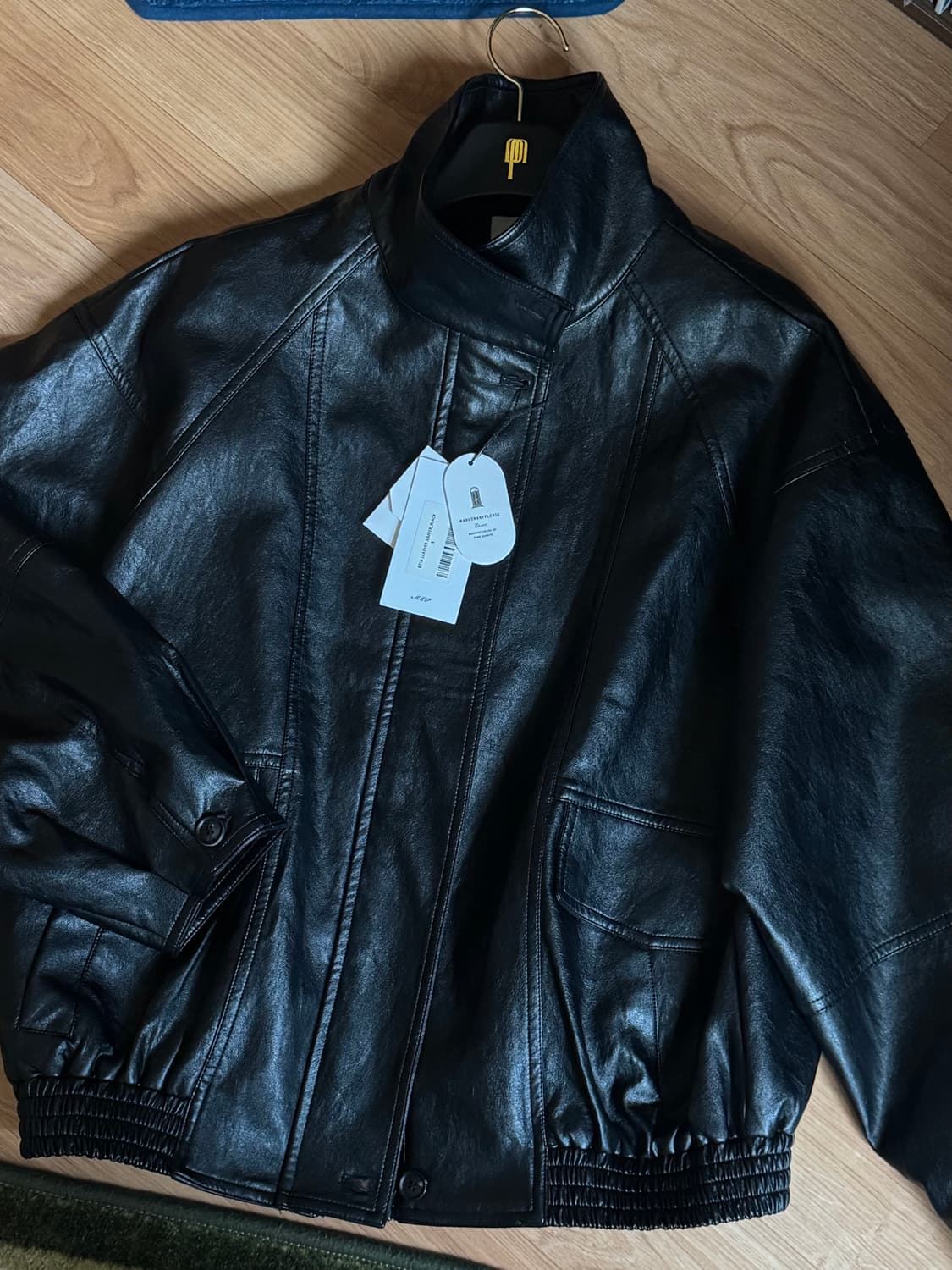 망고매니플리즈 에타 레더 점퍼 S 상품이미지5