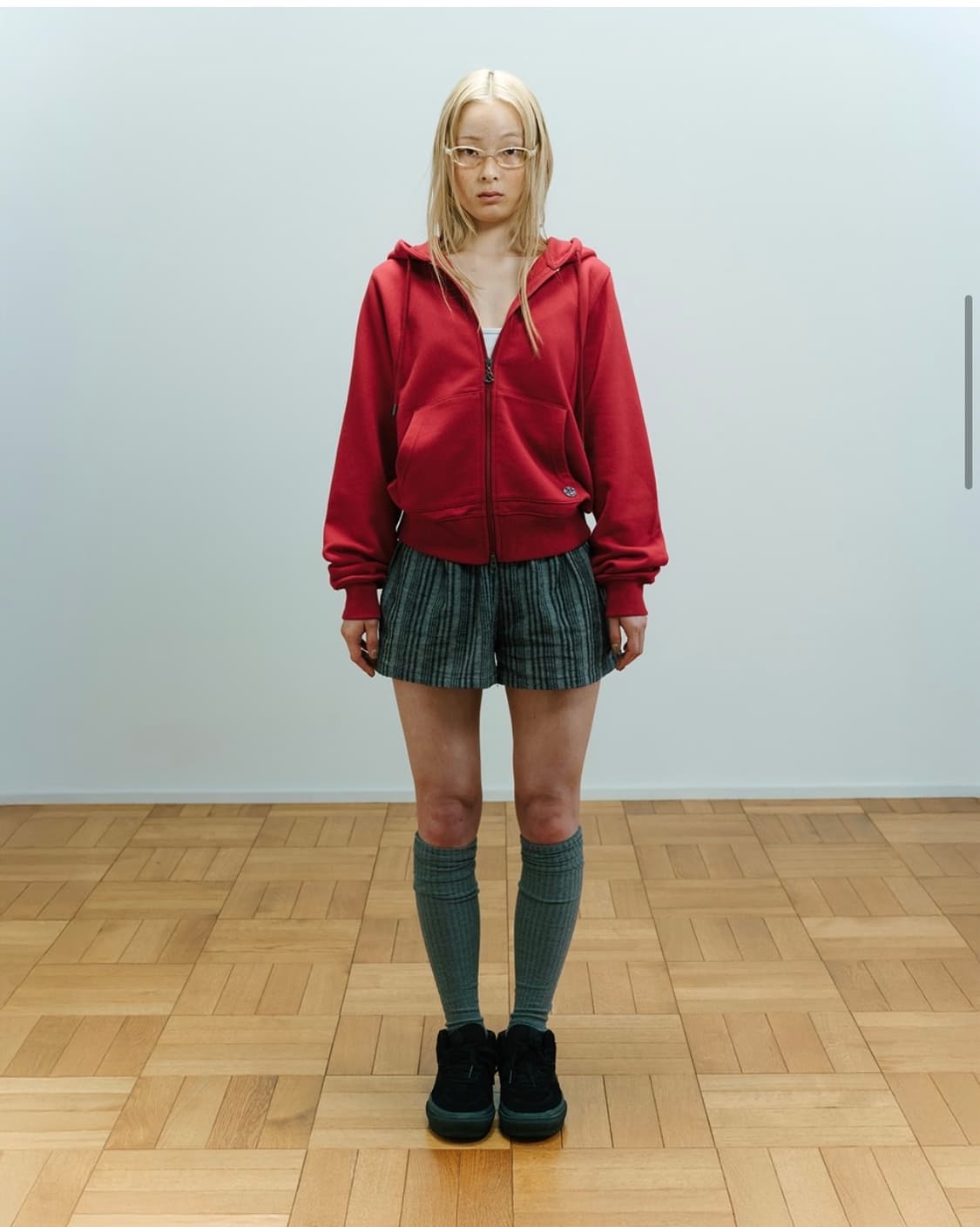 코이세이오 038 레드후드집업 상품이미지1