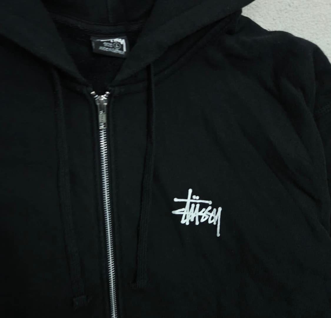 스투시 베이직 후드집업 l 블랙 판매합니다 상품이미지4
