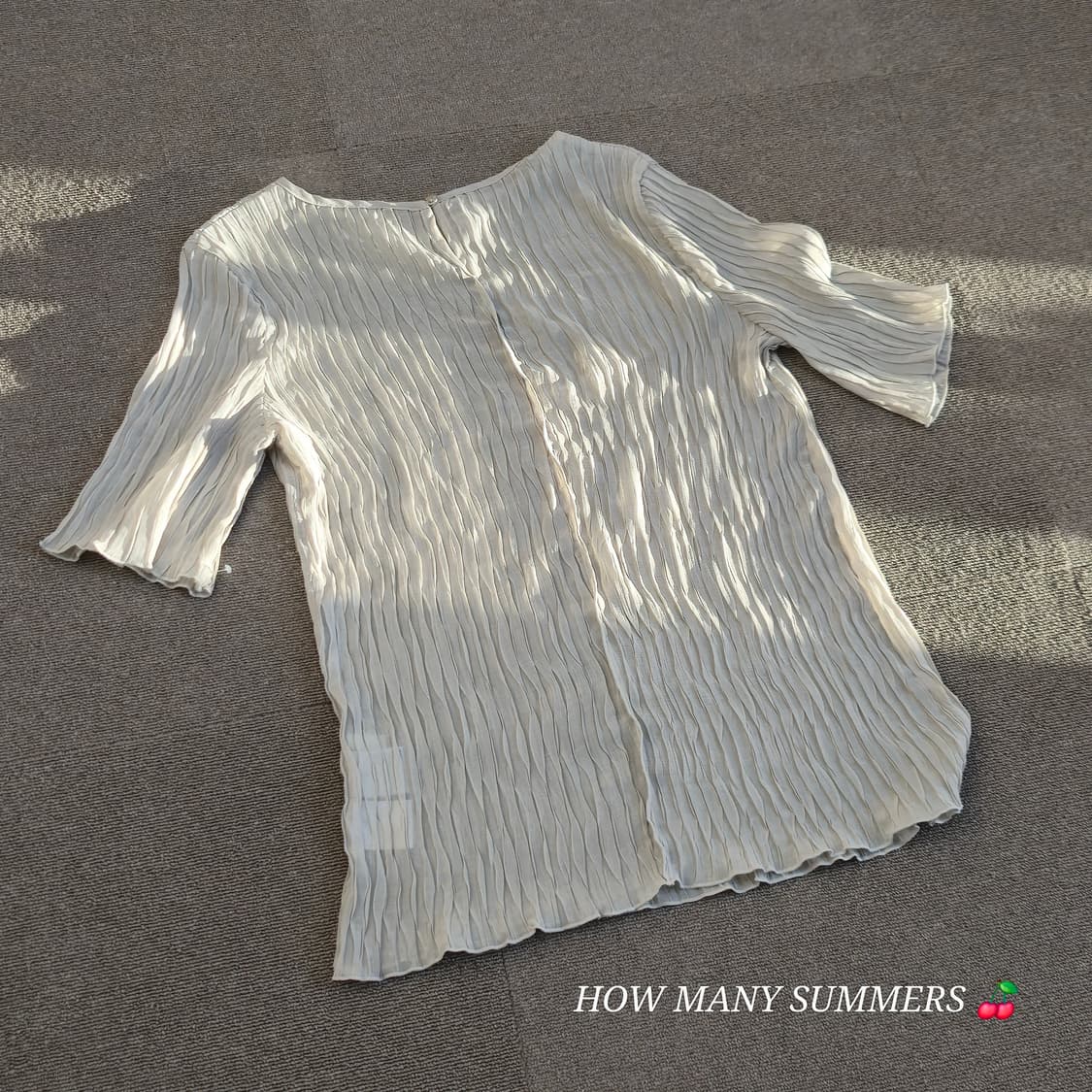 여름 반팔 주름 셔츠 상품이미지3