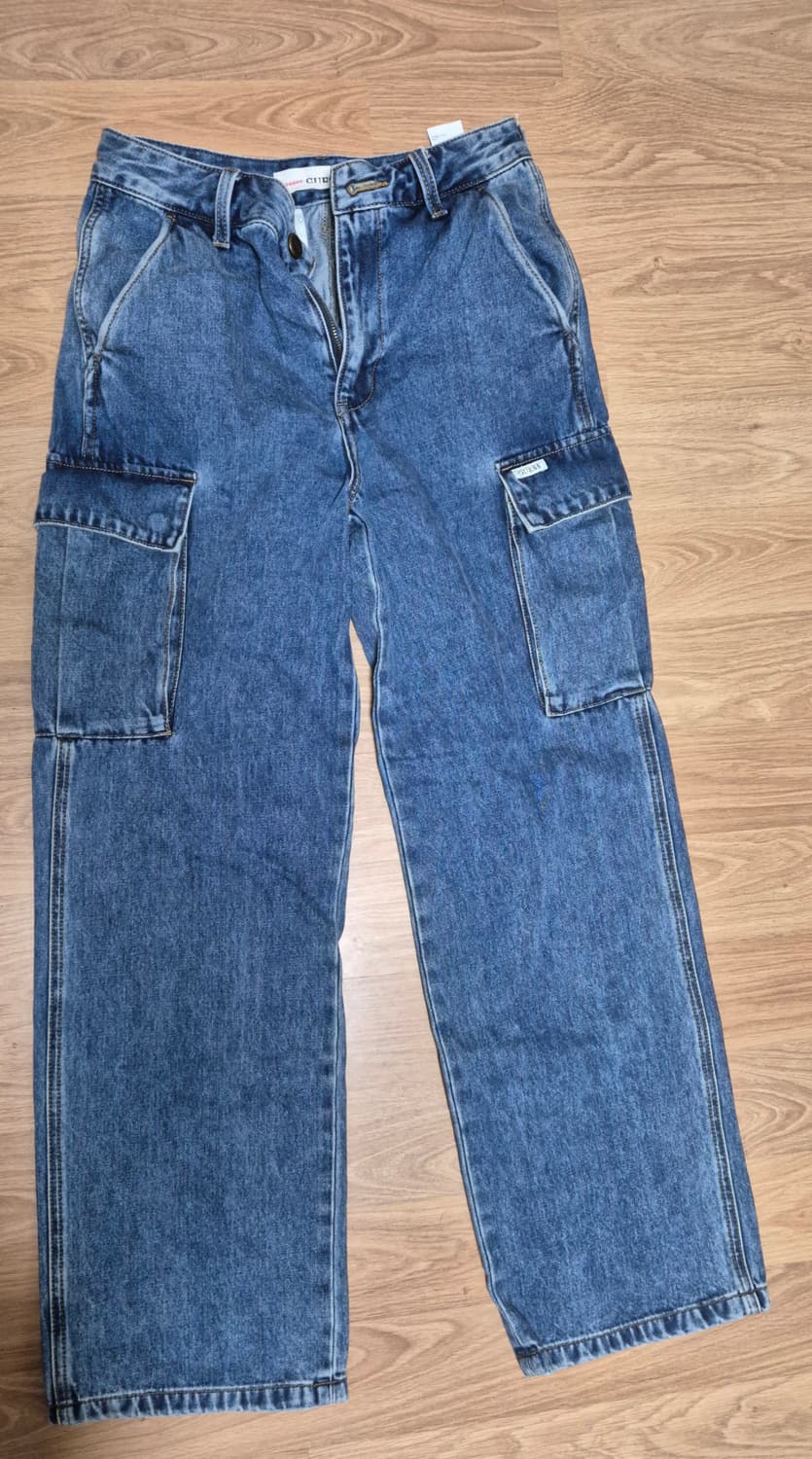 GUESS 카고 데님 와이드 팬츠 28 상품이미지2