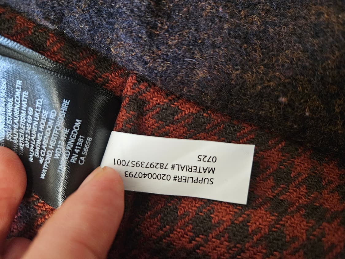 더블알엘 rrl 그리즐리 패널 플리스 울 자켓 m 사이즈 상품이미지7