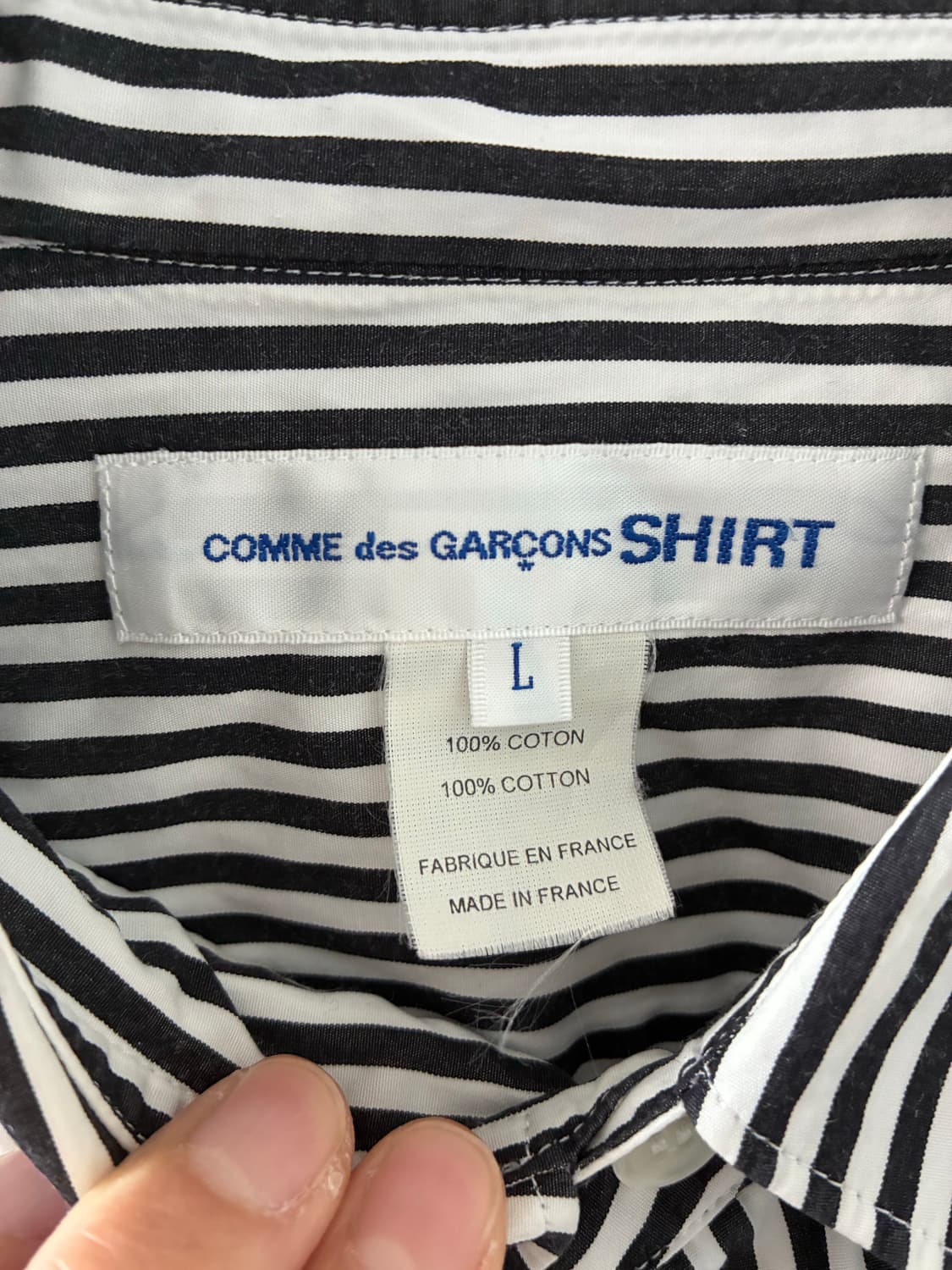 Comme des Garçons SHIRT 버클 스트랩 스트라이프 셔츠 상품이미지3