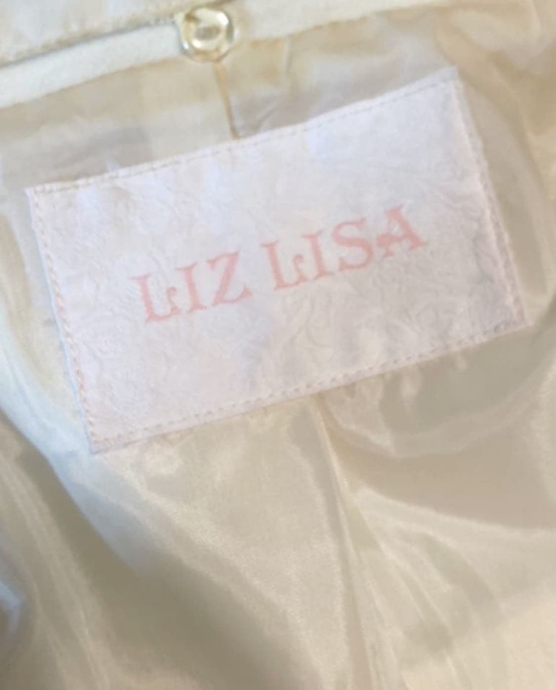 리즈리사 달천깔 화이트 퍼 카라 리본 코트 상품이미지4