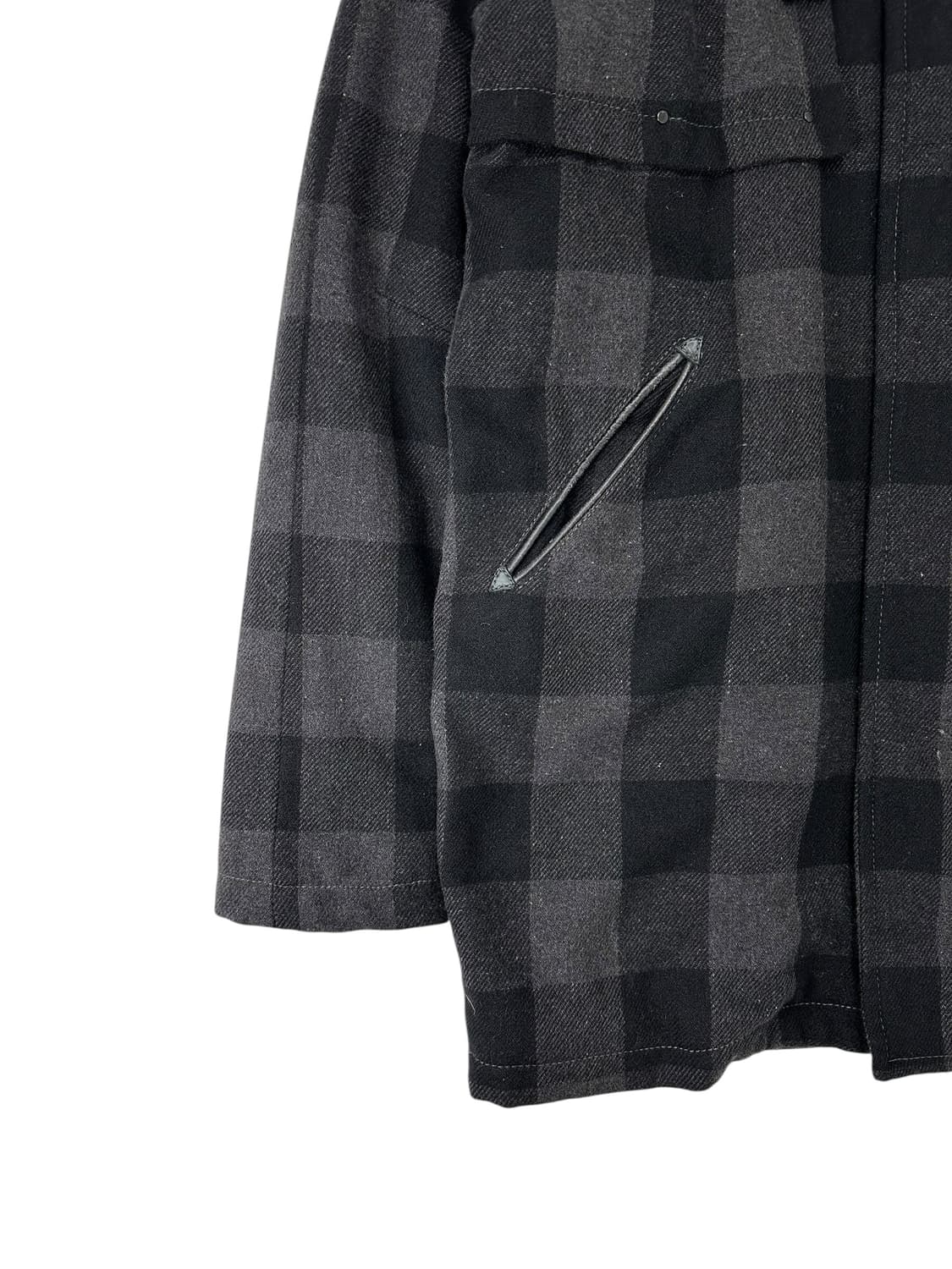 Diesel 체크 퍼 후드 코트 상품이미지2