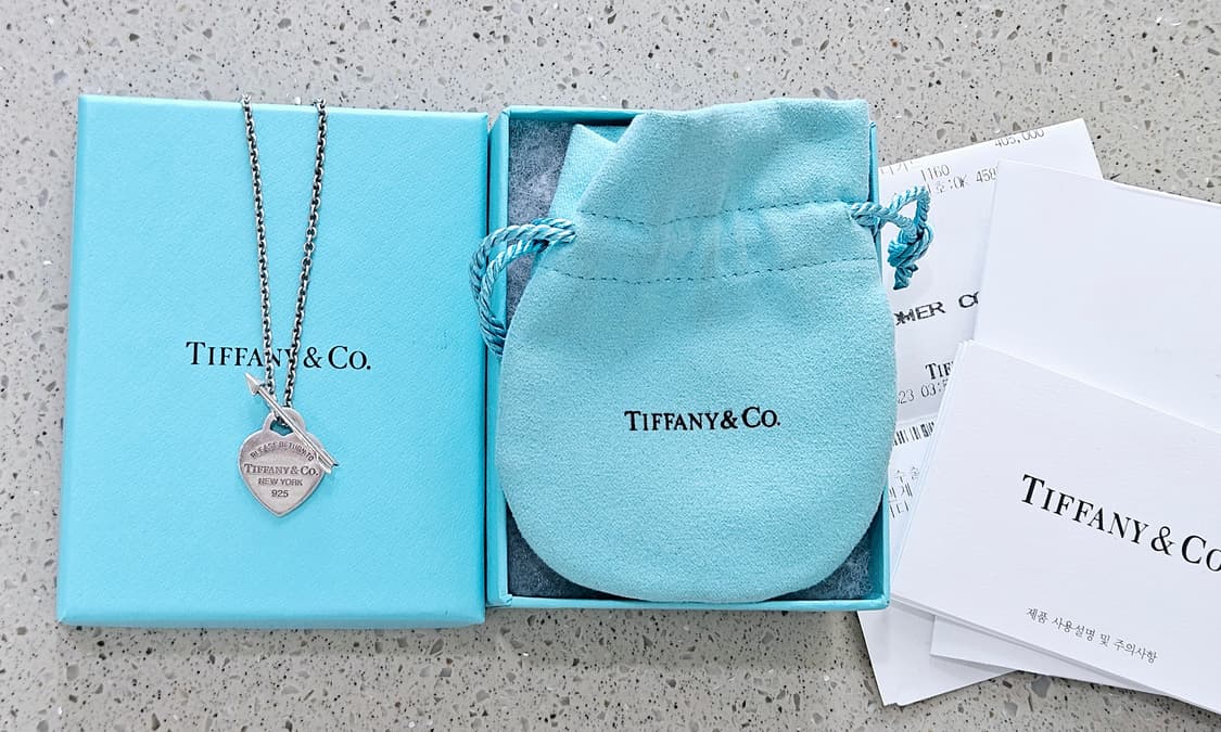 티파니앤코 리턴투 러브스트럭 하트 태그 목걸이 s [정품/영수증풀박스] 상품이미지3