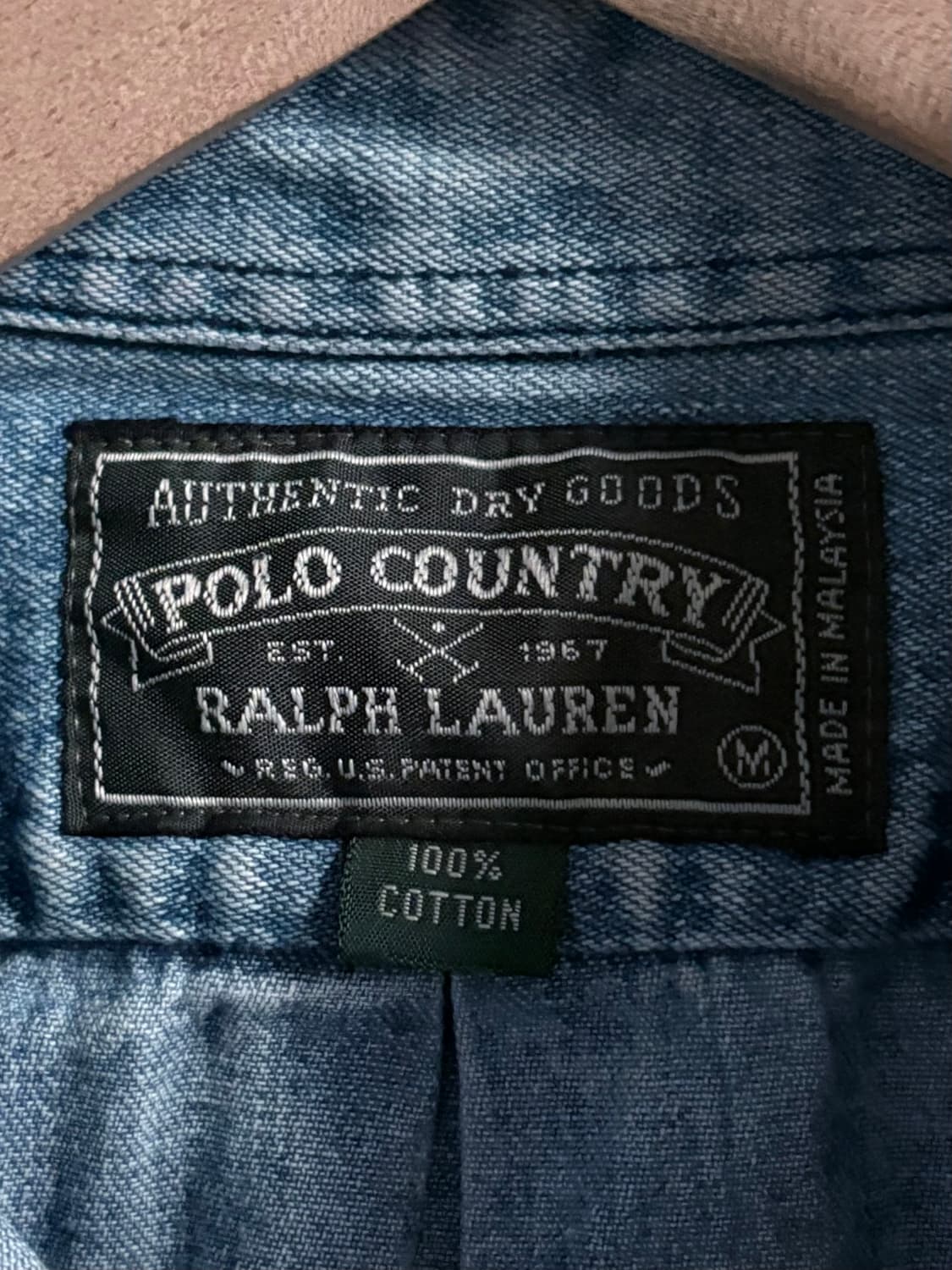 Polo 폴로 컨트리 90s 데님 셔츠 상품이미지4