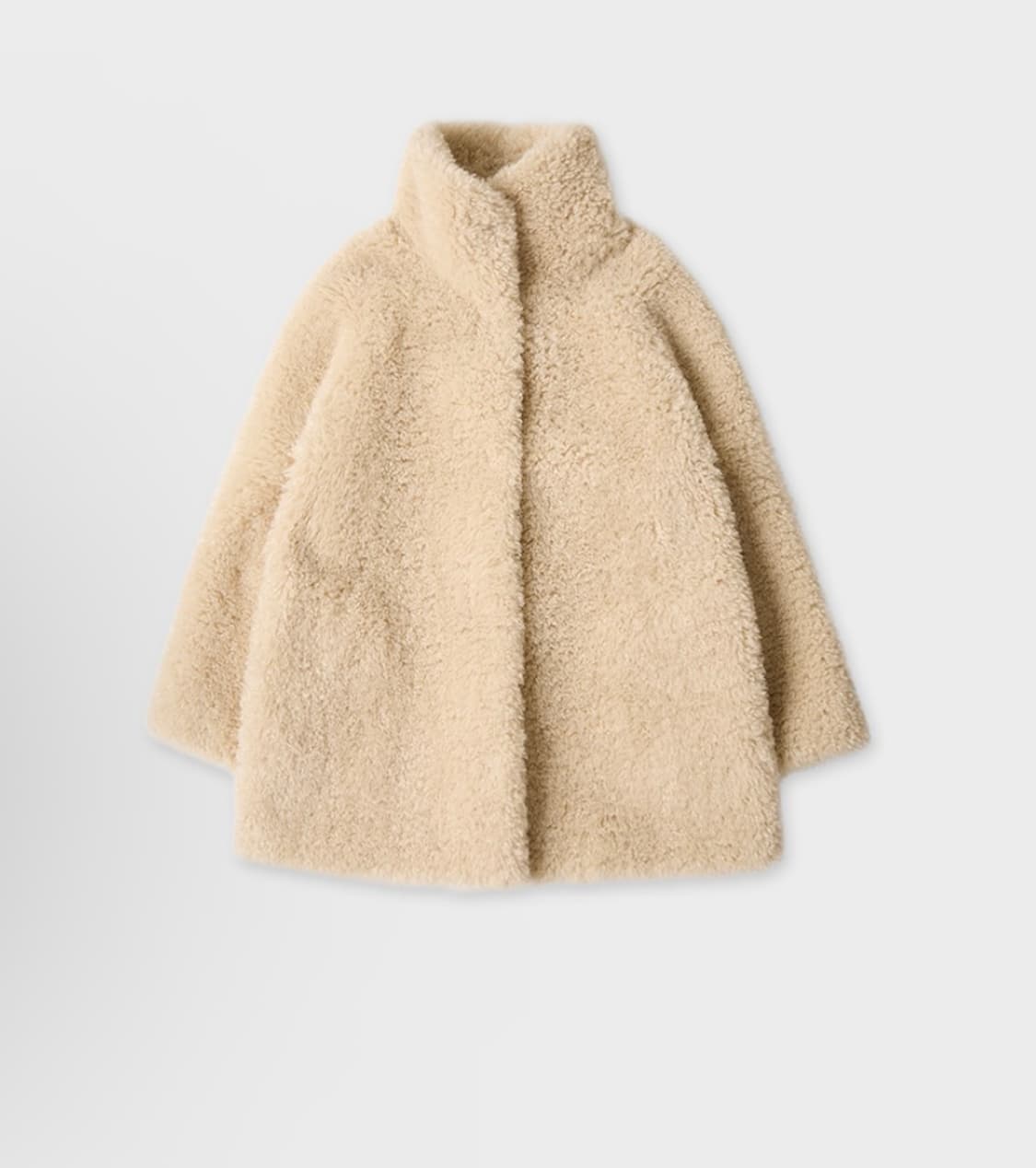 오떼드 부클 램 하프 퍼 코트 베이지 상품이미지2