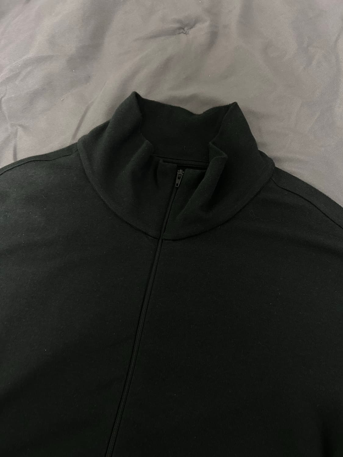 머듈 넥 집업 블랙 3사이즈 상품이미지3