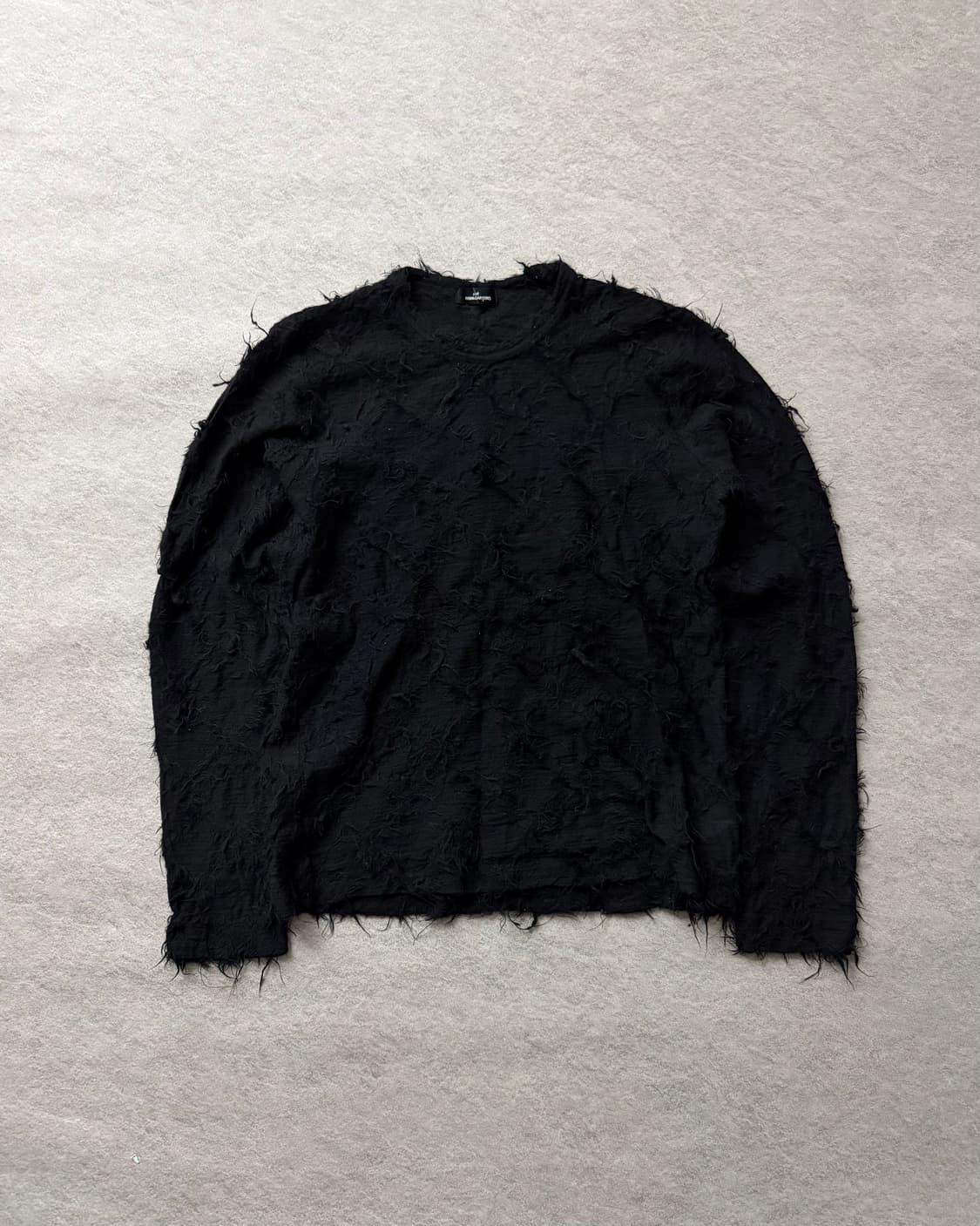 꼼데가르송 트리콧 텍스처 니트 상품이미지1