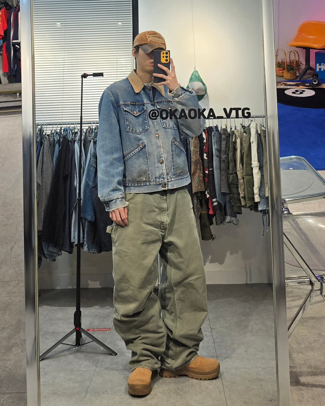 80's WRANGLER 블랑켓 데님 라이더 자켓 상품이미지4