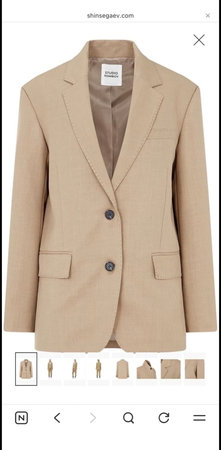 (무배)스튜디오톰보이 스티치 테일러드 자켓 상품이미지2