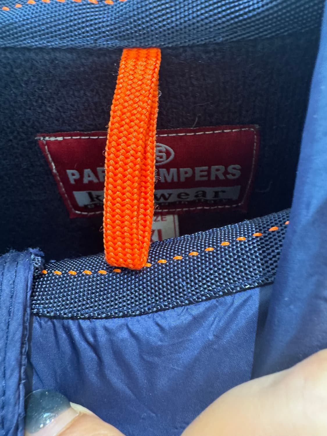 파라점퍼스 여성 니트 패딩 XL 네이비 상품이미지2