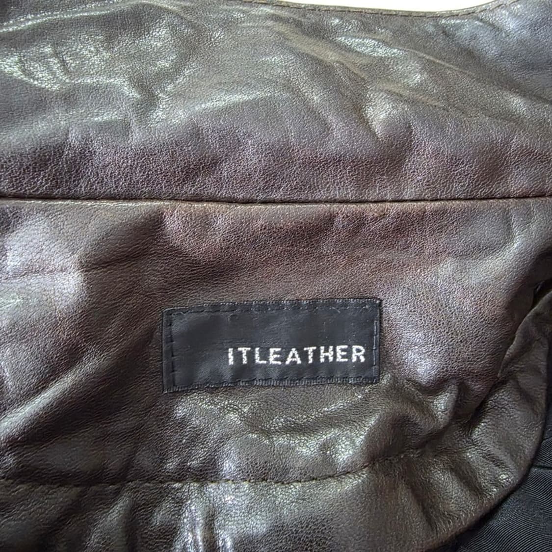 ITLEATHER 딥브라운 크링클 레더 M65 사파리 자켓 XL 상품이미지6