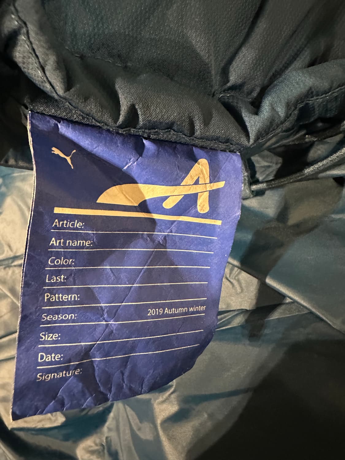 푸마 x 아더에러 다운 푸퍼 네이비 s 상품이미지3