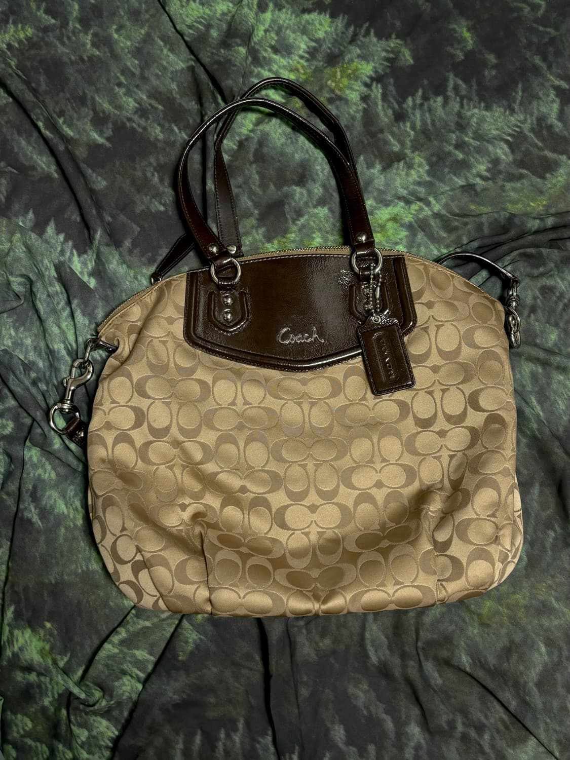 coach 코치 시그니처 브라운 숄더백 겸 크로스백 상품이미지1