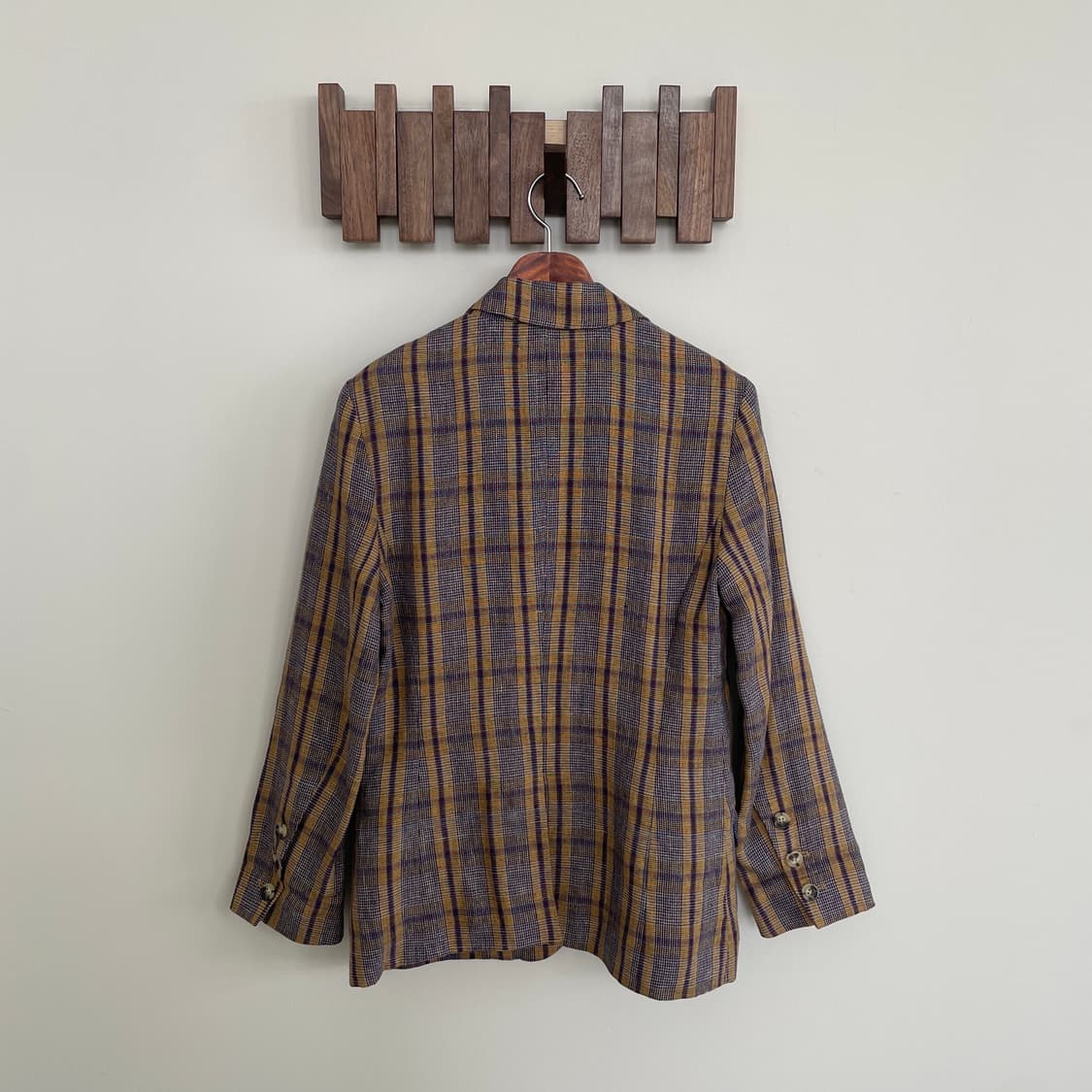 이자벨마랑 린넨 체크 블레이저 상품이미지4