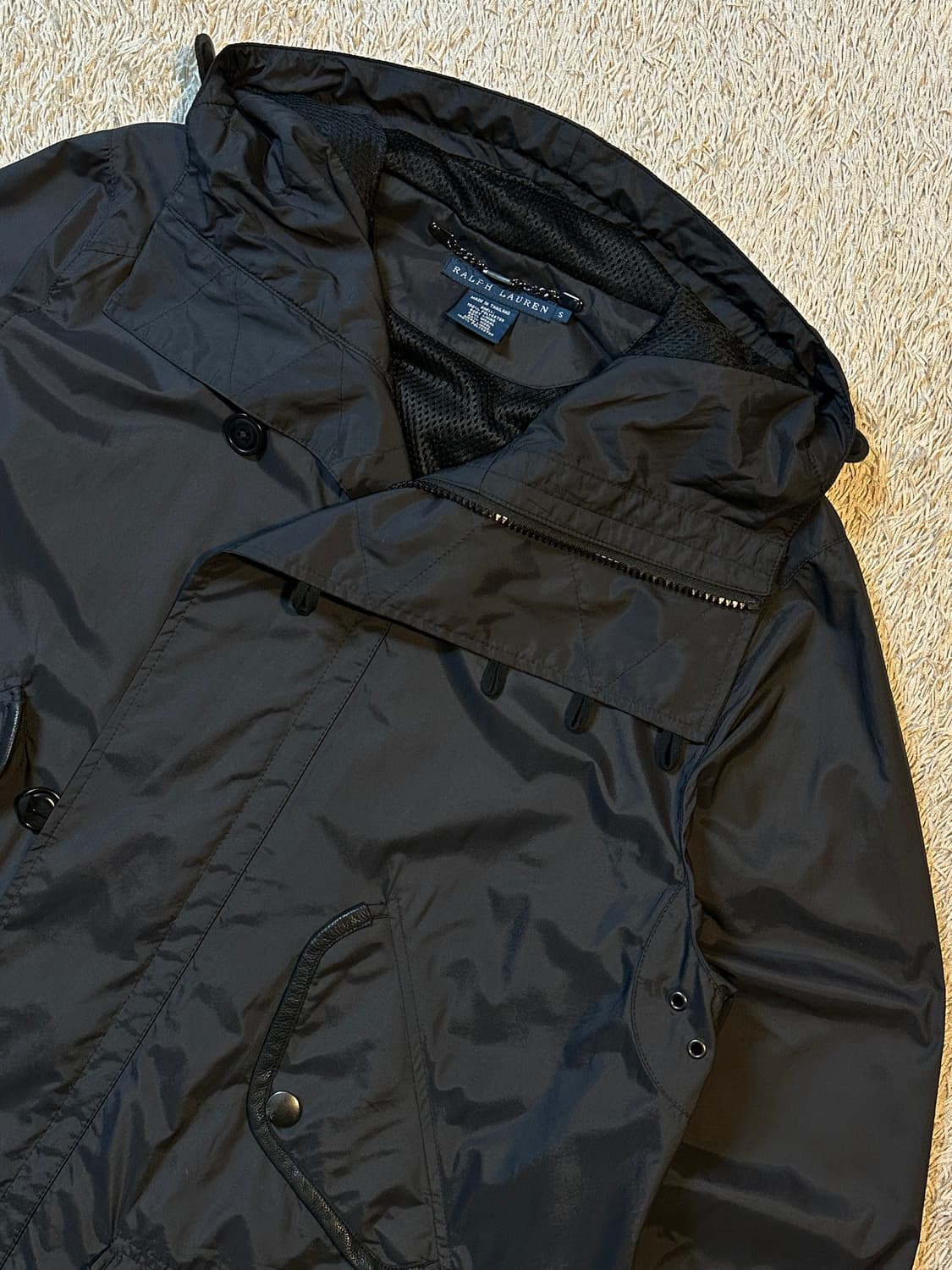 폴로 랄프로렌 롱 후드 야상 자켓 블랙 상품이미지2