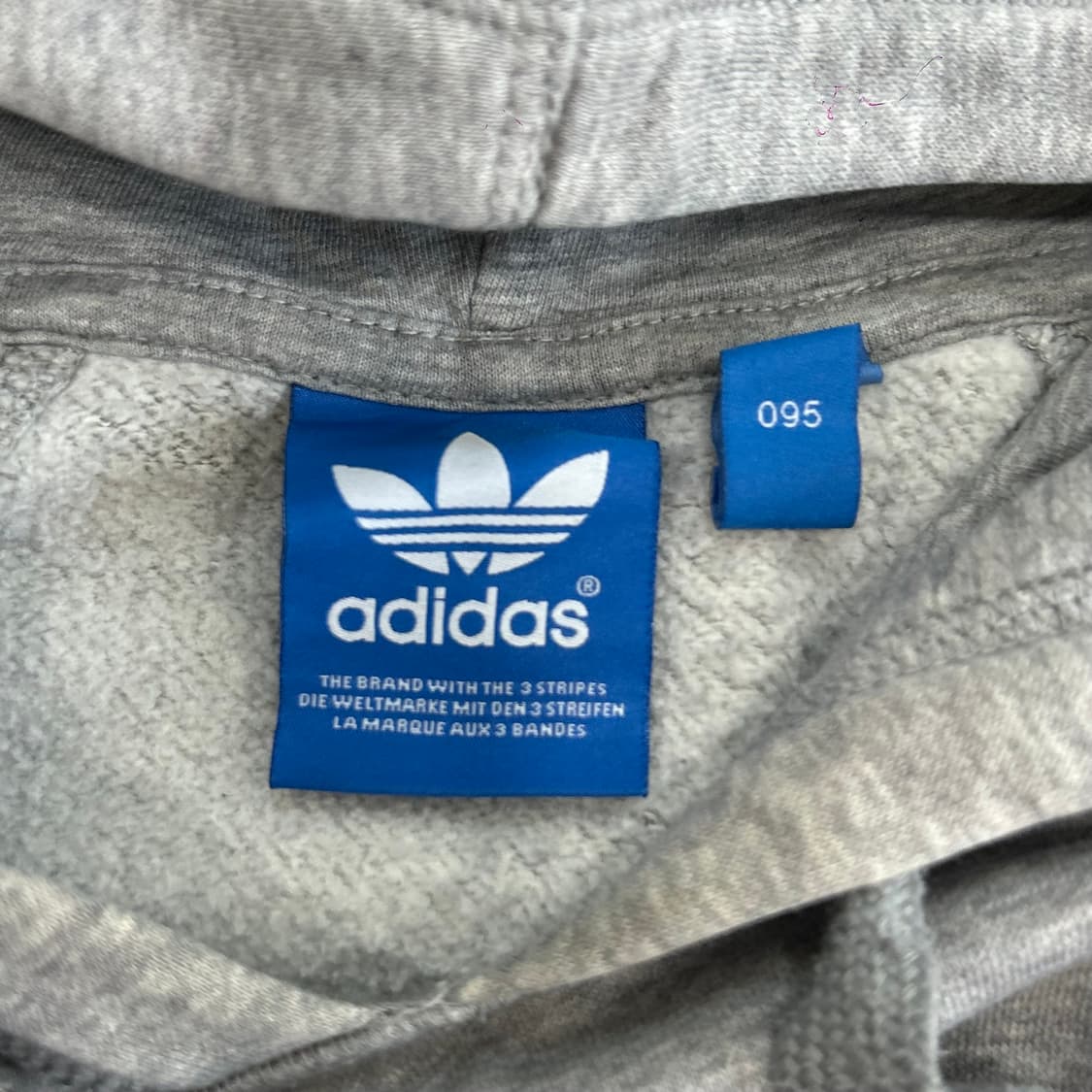 Adidas 아디다스 빅 파이어로고 그레이 후드티 상품이미지5