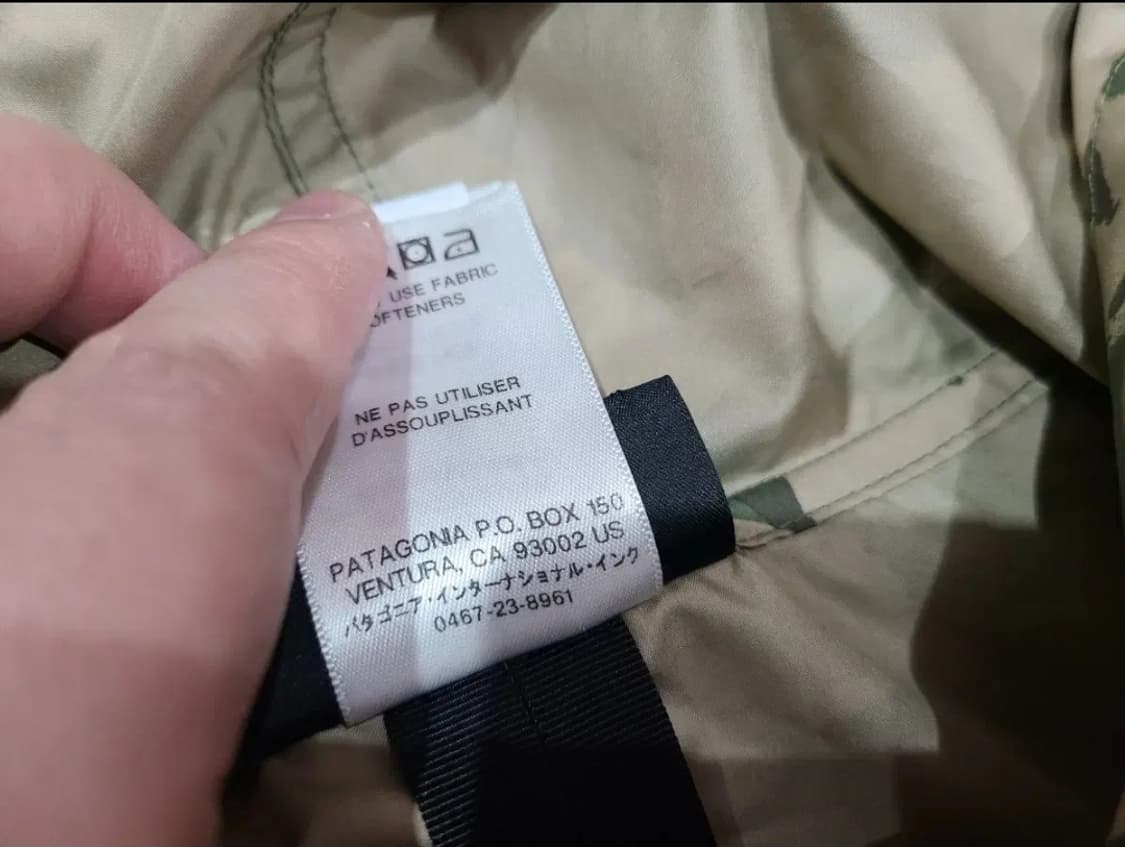 파타고니아 카모패턴 바람막이 상품이미지7