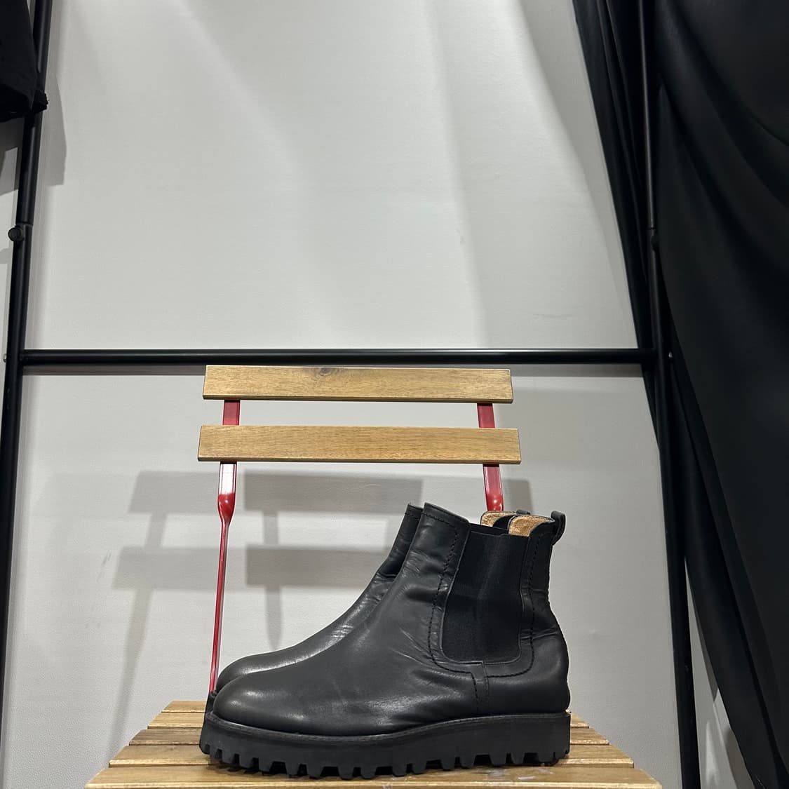 255) 토마스 클럽 부츠 남성 남자 워커 첼스 부츠 블랙 상품이미지3