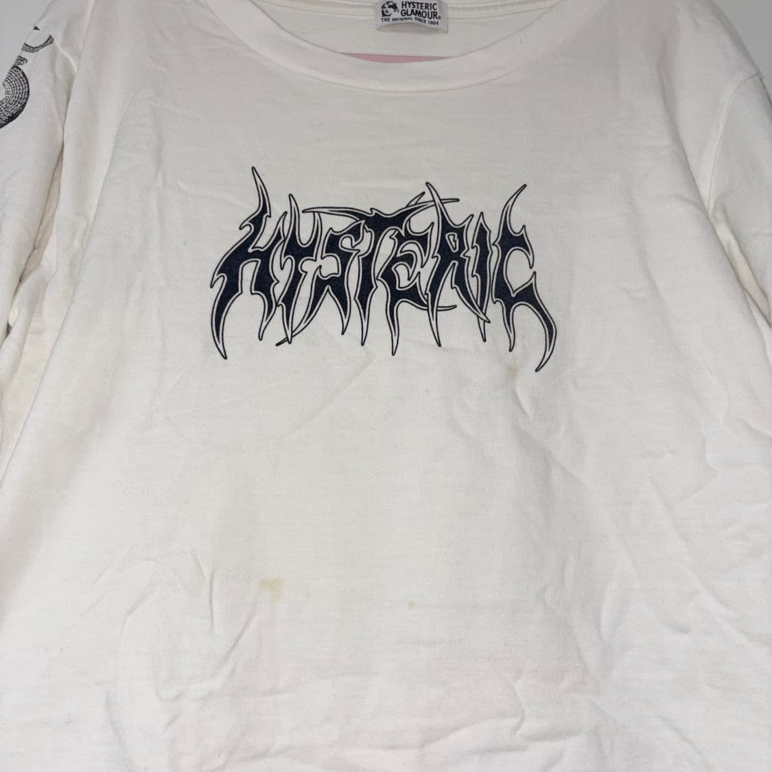 Hysteric glamour 스네이크 루프 롱슬리브 화이트  상품이미지5